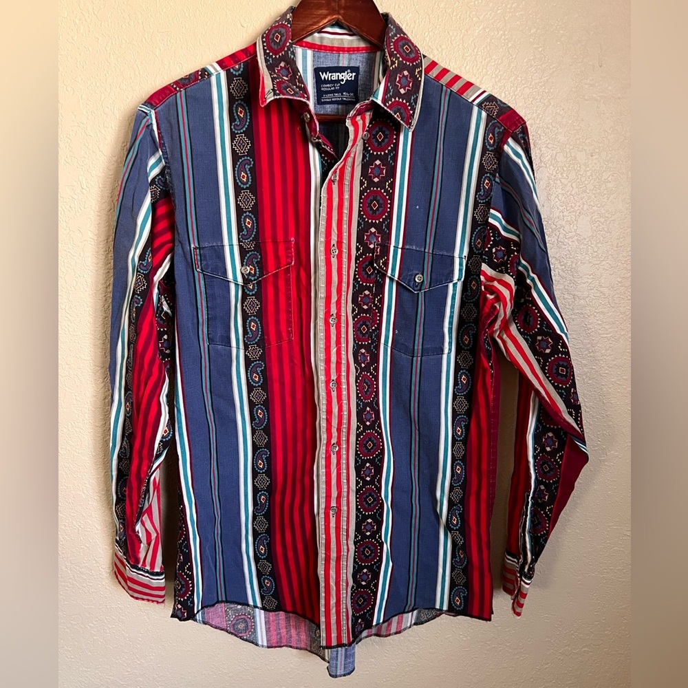 90s Vintage Wrangler Brushpopper Western Shirt